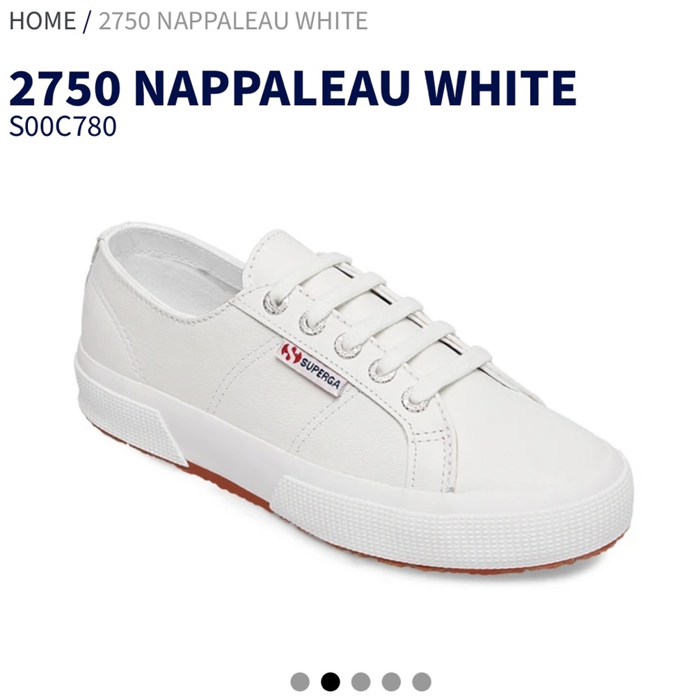 WHITE SUPERGA SNEAKERS